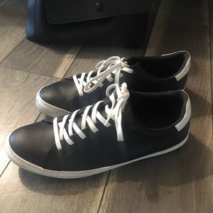 Women’s Black Leather Sneakers
